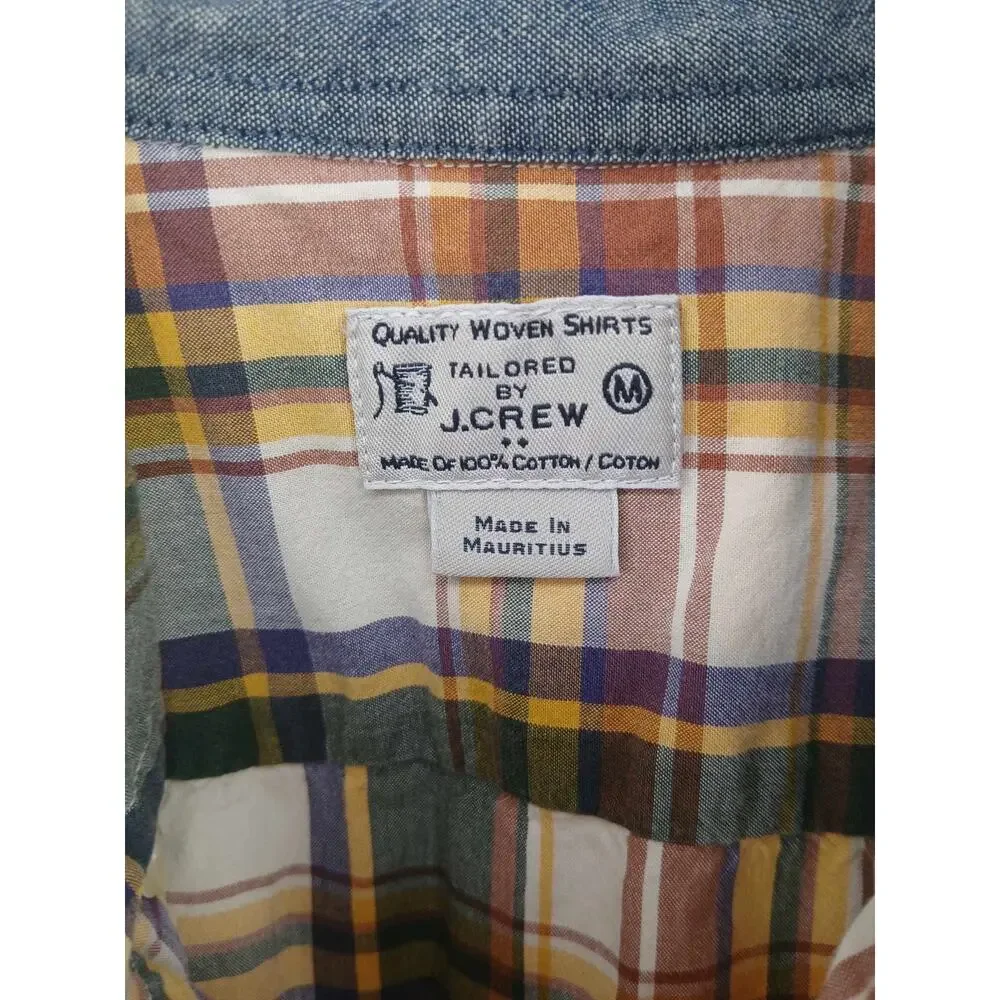 J.Crew Tailored Fit, multicolor plaid button down